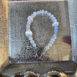 Silpada retired. Beautiful real stones and sterling silver. Light blue New